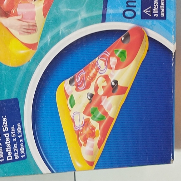 Pizza Shaped Pool Float Lounger 70.9" Long x 48" Wide - Picture 5 of 11
